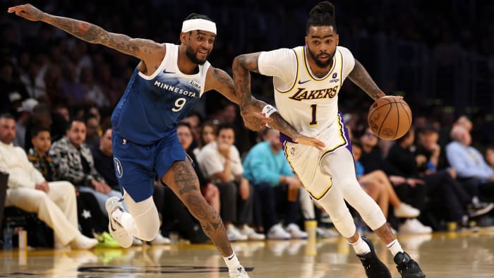 Los Angeles Lakers guard D’Angelo Russell.